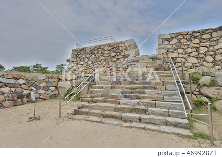 stone foundation of the main keep of Takamatsu stone foundation of the main keep of Takamatsu 46992871