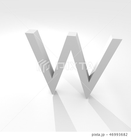アルファベット　文字　立体　アイコン  46993682