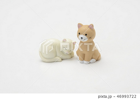 犬と猫のミニチュア 犬と猫のミニチュア 46993722