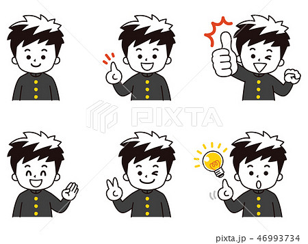 中高生の男の子セット01（学ラン） 46993734