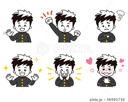 中高生の男の子セット02（学ラン） 46993736