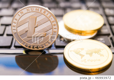 cryptocurrency Bitcoin, Litecoin, Ethereum, Ripple 46993972
