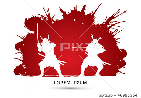 Samurai Warrior with sword, Ready to fight graphic 46995564