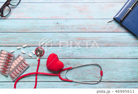 healthcare and medical, red stethoscope, medicine healthcare and medical, red stethoscope, medicine 46995611