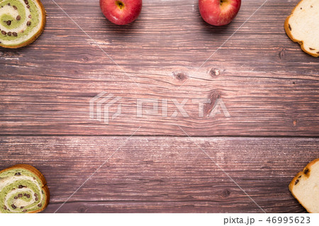 red bean and raisin bread with red apple red bean and raisin bread with red apple 46995623