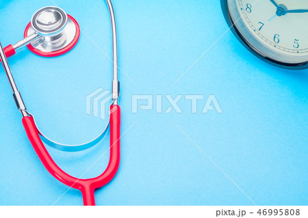 healthcare and medicine stethoscope and red heart 46995808