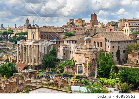 Ruins of Roman Forum.  Rome. Italy 46995963
