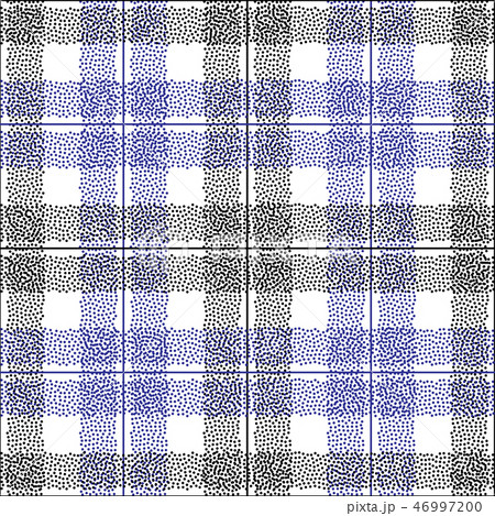 Tartan dotted vector seamless pattern. Abstract dots checkered background for surface design 46997200