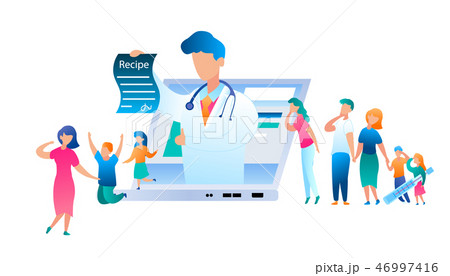 Vector Doctor Online has Written Treatment Recipe 46997416