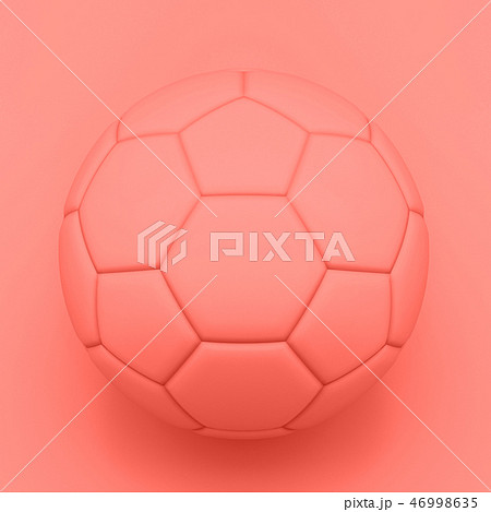 Soccer ball Painted trend living Coral color 46998635
