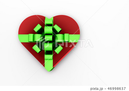 Heart shaped gift box 46998637