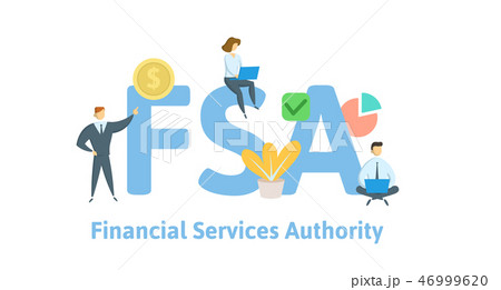 FSA, Financial Services Authority. Concept with keywords, letters and icons. Flat vector FSA, Financial Services Authority. Concept with keywords, letters and icons. Flat vector 46999620
