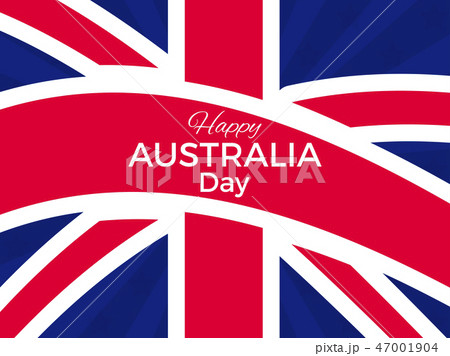 Happy Australia day 26th january. Greeting card 47001904