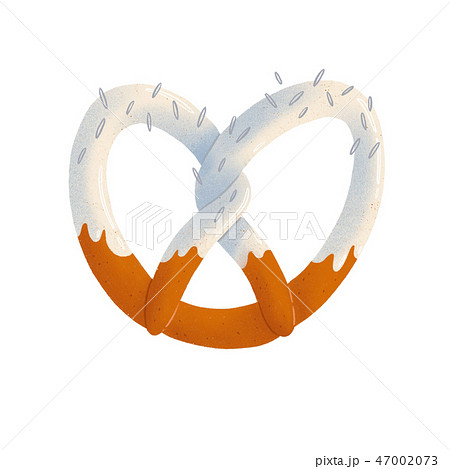 Pretzel isolated illustration 47002073