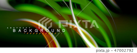 Blurred fluid colors background, abstract waves lines, mixing colours with light effects on light 47002792