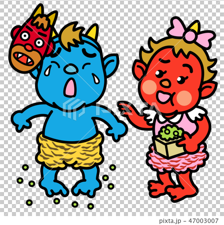 Red demon blue demon b - Stock Illustration [47003007] - PIXTA