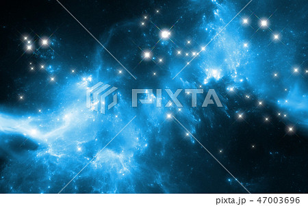 Glowing nebula in deep space 47003696