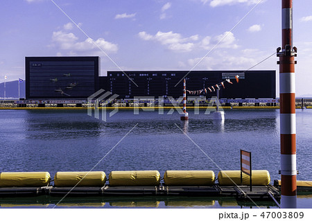 ボートレース児島 児島競艇場 大型ビジョンの写真素材 47003809 Pixta