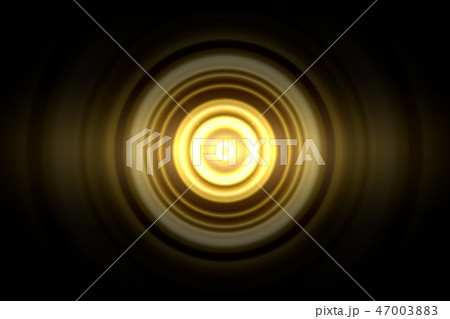 Abstract glowing circle yellow light effect 47003883