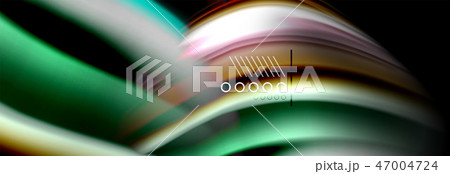 Color flow poster. Wave Liquid shape color background. Art design for your design 47004724