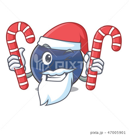 Santa with candy picture neptune planet in cartoon form Santa with candy picture neptune planet in cartoon form 47005901