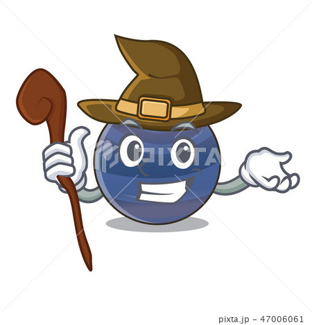 Witch planet neptune above the sky cartoon 47006061