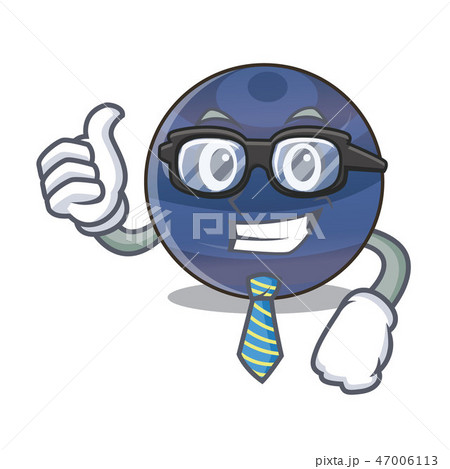 Businessman neptune planet the isolated with mascot 47006113