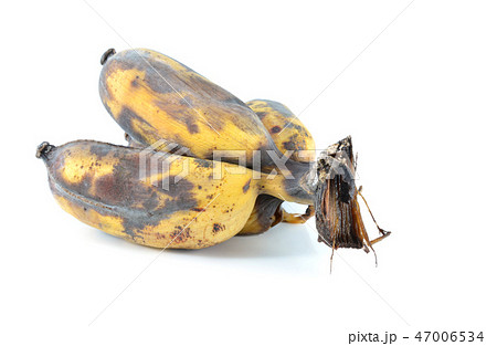 Brown Over Ripe Banana isolated against white Brown Over Ripe Banana isolated against white 47006534