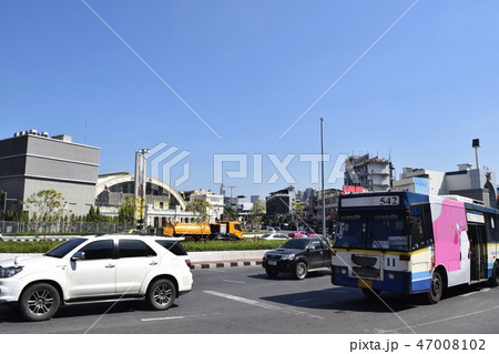 バンコク フワランポーン駅周辺の街並み 47008102