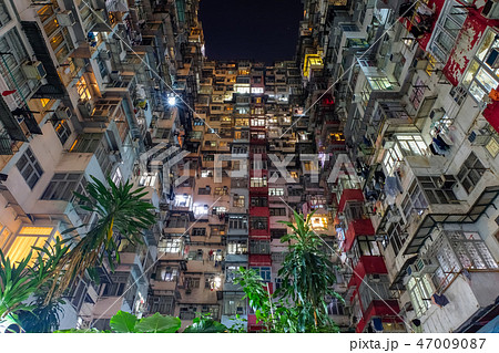 香港 モンスターマンション 夜景 香港 モンスターマンション 夜景 47009087