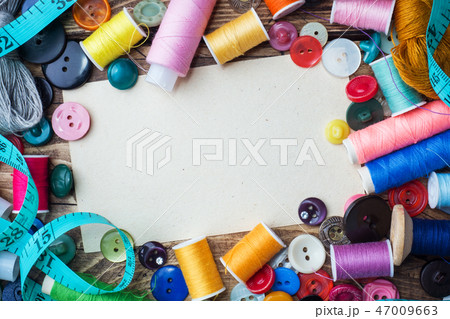 Sewing tool for needlework, colored threads Sewing tool for needlework, colored threads 47009663