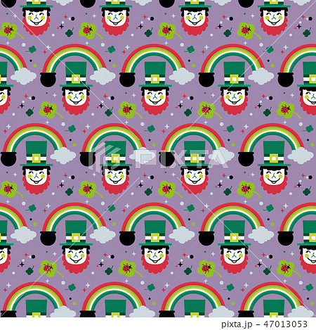 St Patrick's day seamless pattern St Patrick's day seamless pattern 47013053