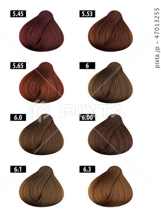 Hair dye, colours chart, colour numbers 4 47013255