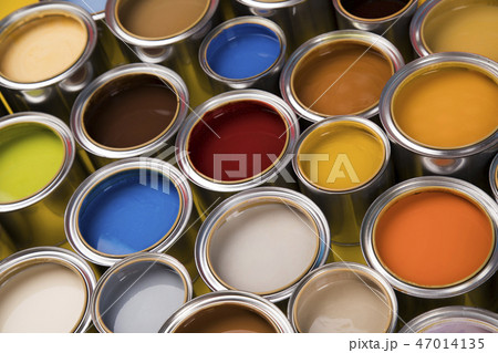 Tin metal cans, Painting background 47014135