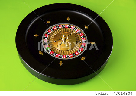 Roulette wheel running in a casino Roulette wheel running in a casino 47014304