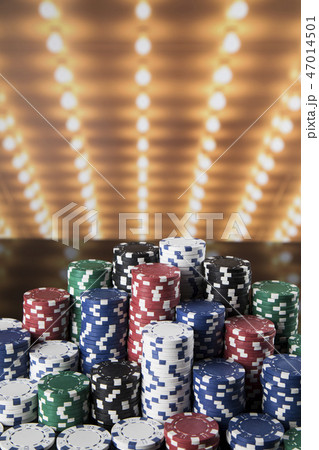 Casino background and Poker Chips Casino background and Poker Chips 47014501
