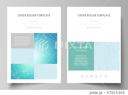 The vector illustration of the editable layout of A4 format covers design templates for brochure The vector illustration of the editable layout of A4 format covers design templates for brochure 47015303