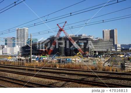 建設中の高輪ゲートウェイ駅 47016813