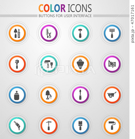 Work tools icons set Work tools icons set 47017161