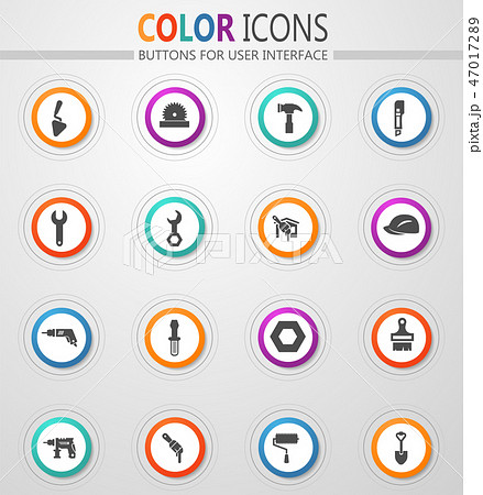 Work tools icons set 47017289