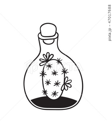 Cactus for coloring books. Vector illustration. Cactus for coloring books. Vector illustration. 47017688