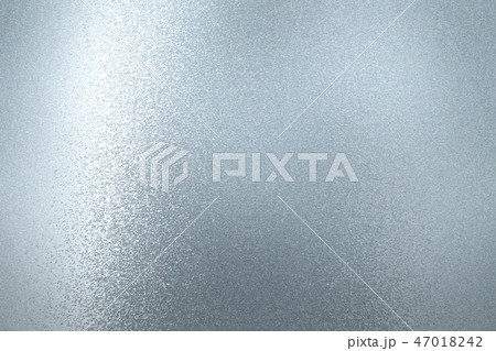 Texture of reflection on rough blue paint metal 47018242
