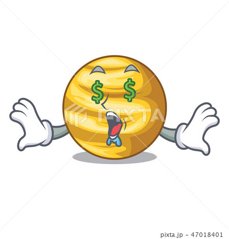 Money eye planet venus isolated with on mascot 47018401