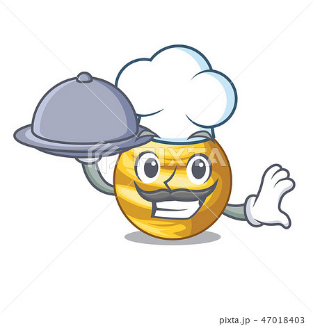 Chef with food shape planet Venus is very beautiful 47018403