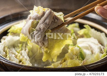 白菜と豚バラ肉の鍋 47020173