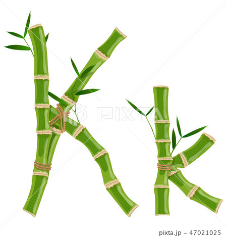 Bamboo letter K 47021025