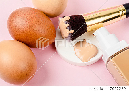 Choose tone color foundation makeup skin concept. Choose tone color foundation makeup skin concept. 47022229