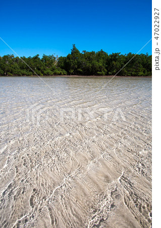 モザンビーク キリンバ島の綺麗な海の写真素材