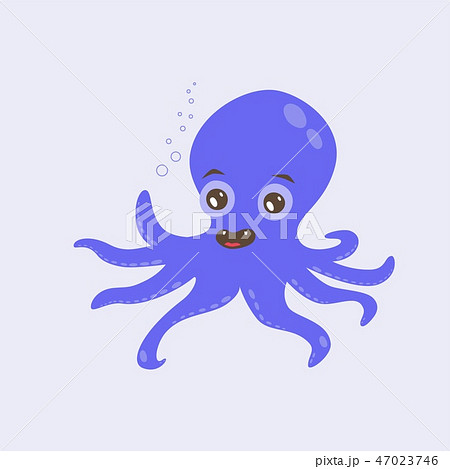 Violet octopus 47023746