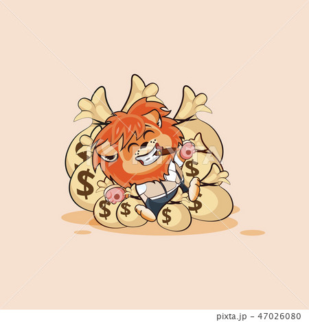 Emoji character cartoon lion sticker emoticon lies Emoji character cartoon lion sticker emoticon lies 47026080